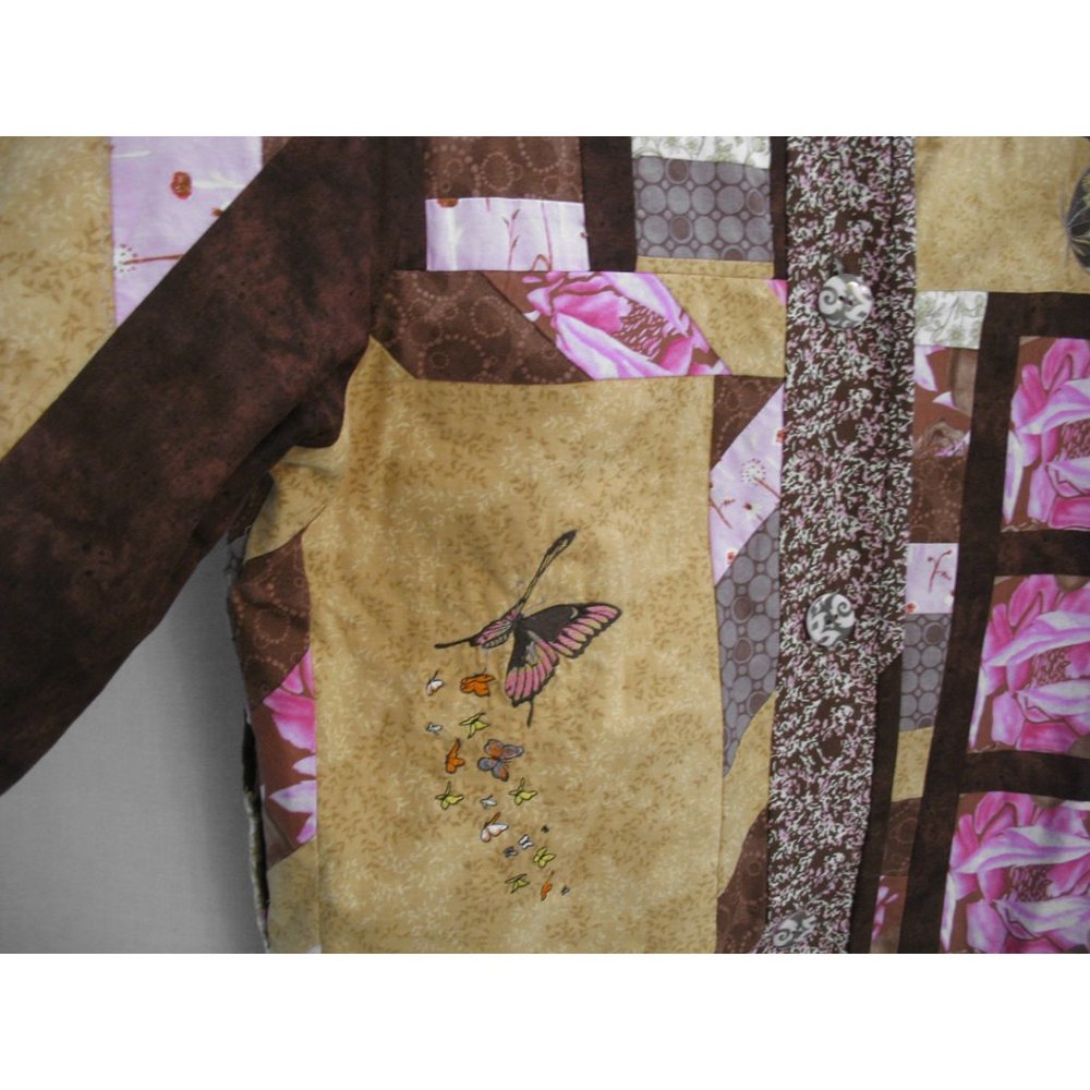 Patchwork Butterfly Theme Jacket Custom Made Wome… - image 4